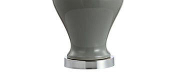 Qin 22" Ceramic/Iron Classic Cottage LED Table Lamp - JONATHAN Y